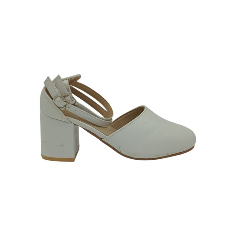 HERIEL - Zapato Blanco Taco Mujer