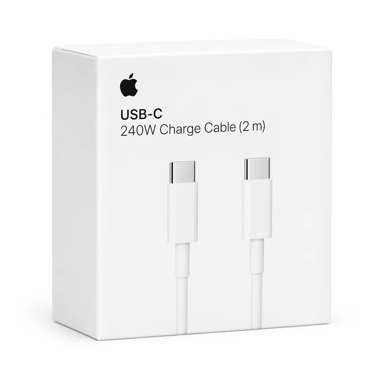 Cable USB-C a USB-C 240W High Power White 2MT Original
