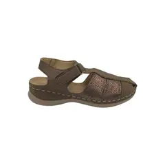 HERIEL - Sandalia Café Baja Velcro