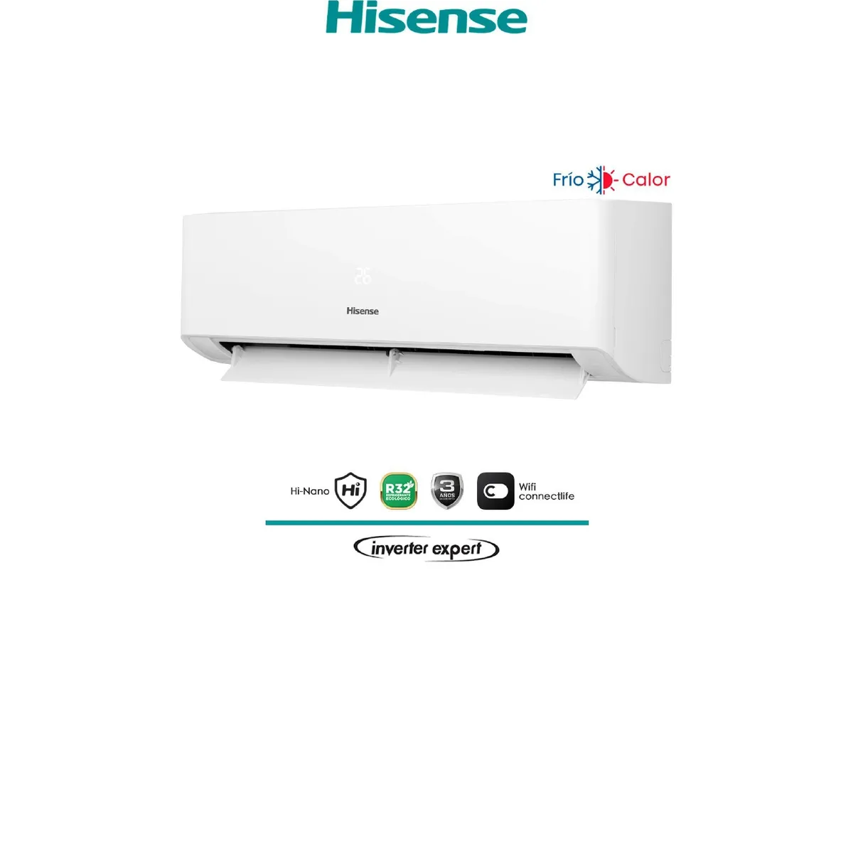 HISENSE - Aire Acondicionado Split Inverter 9000 btu HISENSE Hi Vida Blanco