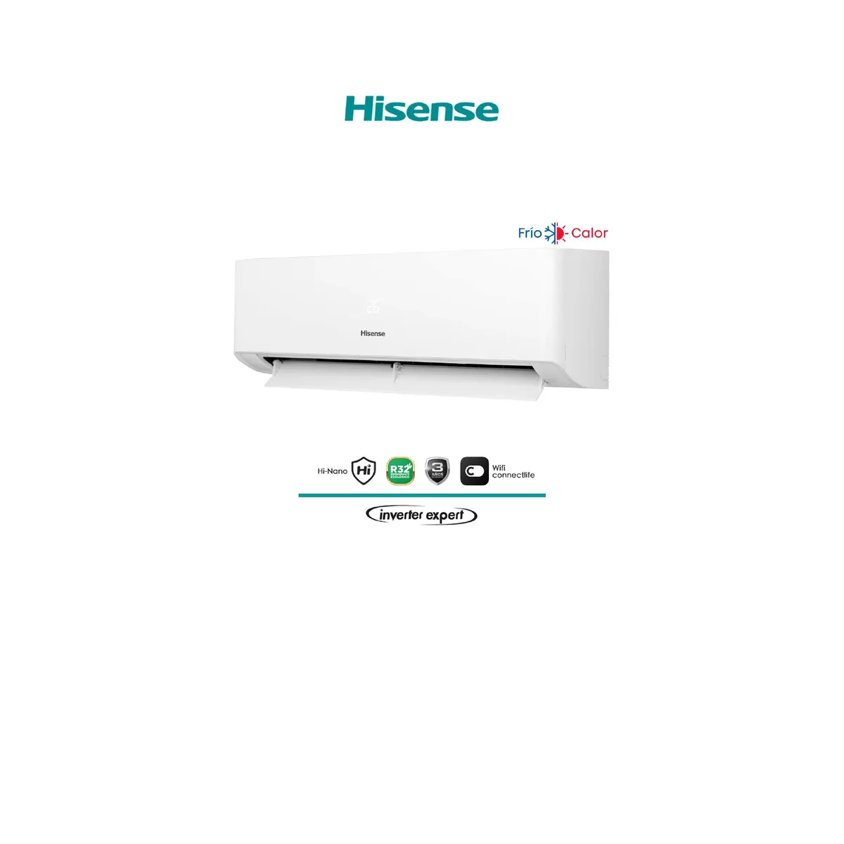 HISENSE - Aire Acondicionado Split Inverter 9000 btu HISENSE Hi Vida Blanco