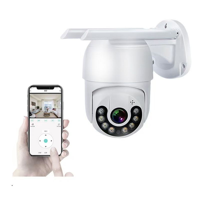 GENERICO - Smart Camara Ip Wifi Alarma Exterior Anti Agua Ip66 Color Blanco