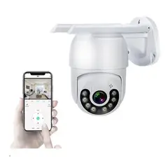 LISM - Smart Camara Ip Wifi Alarma Exterior Anti Agua Ip66 Color Blanco