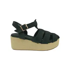 HERIEL - Sandalia Negra Plataforma