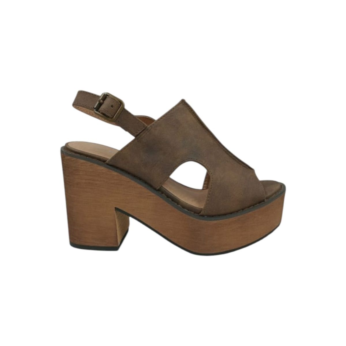 HERIEL - Sandalia Café Plataforma Mujer