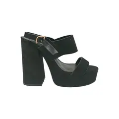 HERIEL - Sandalia Negra Plataforma Mujer