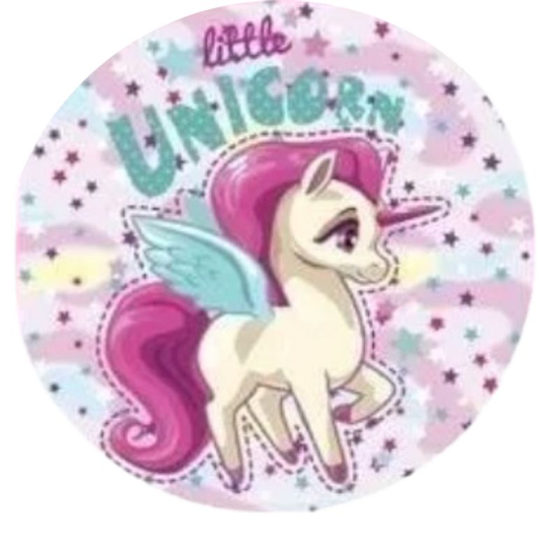 GENERICO - Toalla de playa redonda de unicornio con flecos