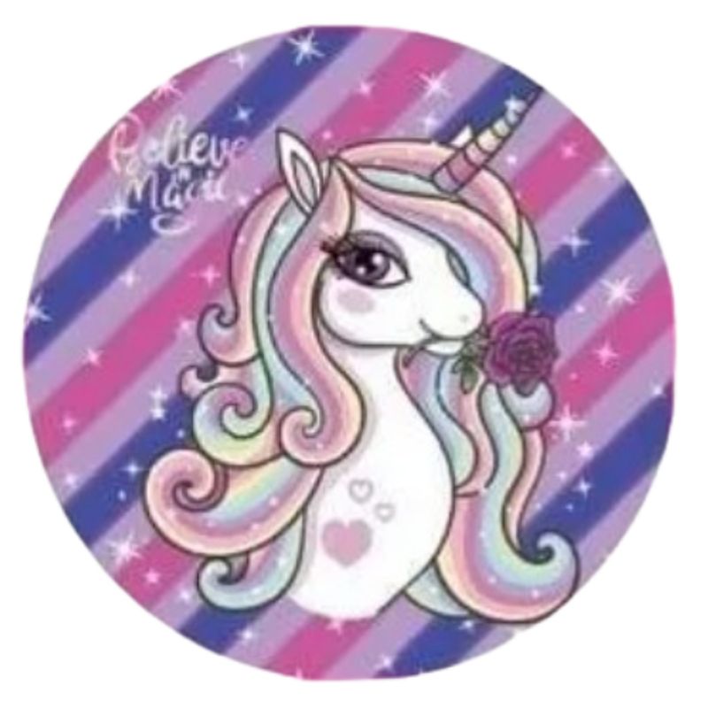 GENERICO - Toalla de playa redonda de unicornio con flecos