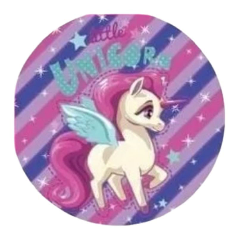 GENERICO - Toalla de playa redonda de unicornio con flecos