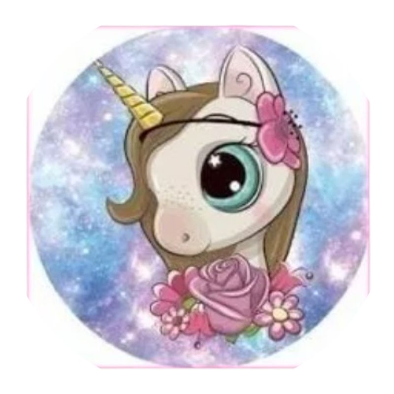 GENERICO - Toalla de playa redonda de unicornio con flecos