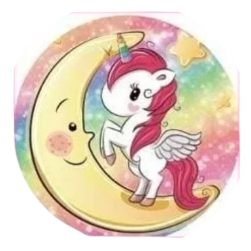 GENERICO - Toalla de playa redonda de unicornio con flecos