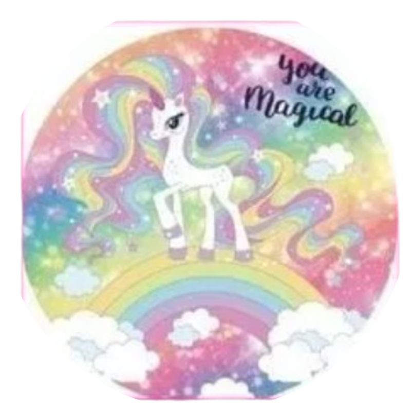 GENERICO - Toalla de playa redonda de unicornio con flecos