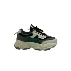 HERIEL - Zapatilla Verde Plataforma Mujer