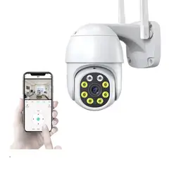 GENERICO - Cámara IP Inalámbrica WiFi Impermeable IP66 para Exterior con Alarma