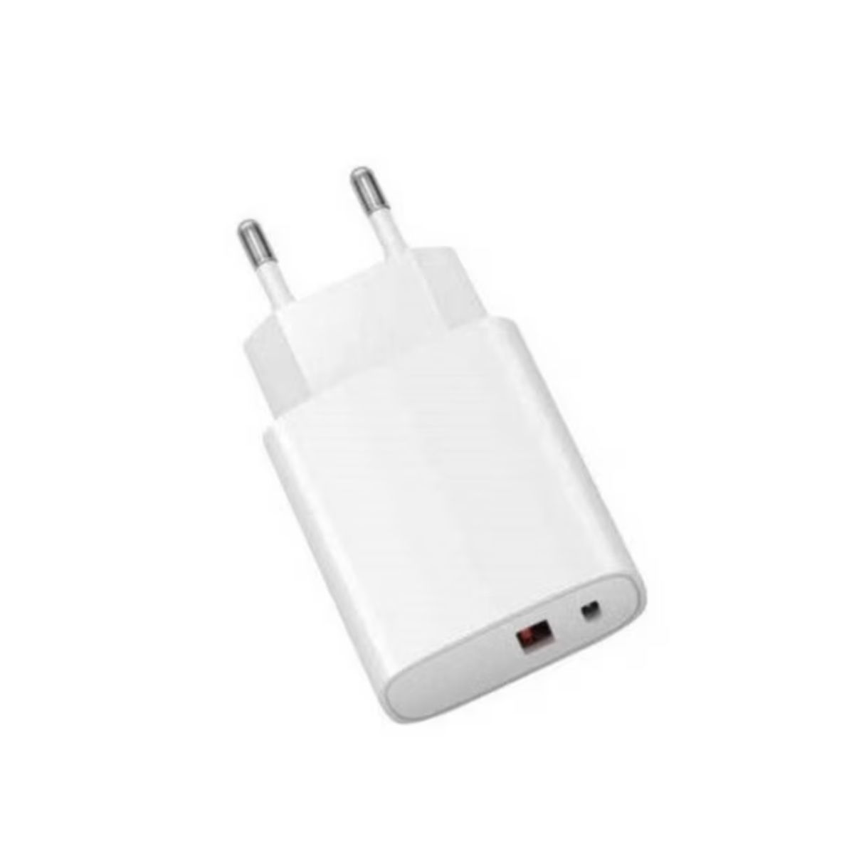 TECNOLAB - CARGADOR USB TECNOLAB USB CARGA RAPIDA + CABLE TIPO C A LIGHTNING BLANCO