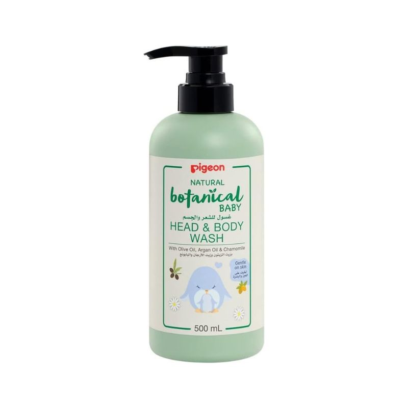 PIGEON - Botanical Baby Head y Body Wash 500 ml