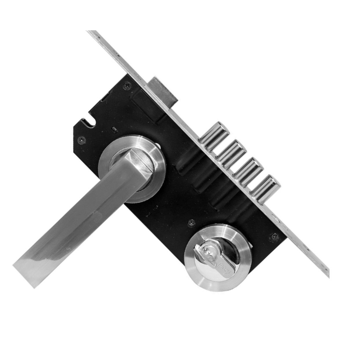 BASH - Cerradura De Embutir Manilla Principal Bash 8809 Acero Inox Mano Derecha