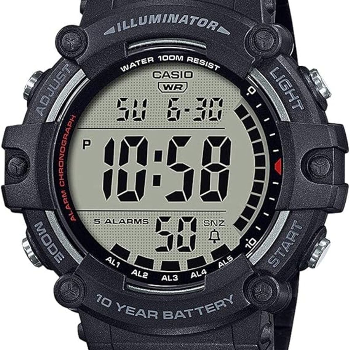 CASIO - RELOJ CASIO AE1500WH-1AV HOMBRE DEPORTIVO ILUMINATOR