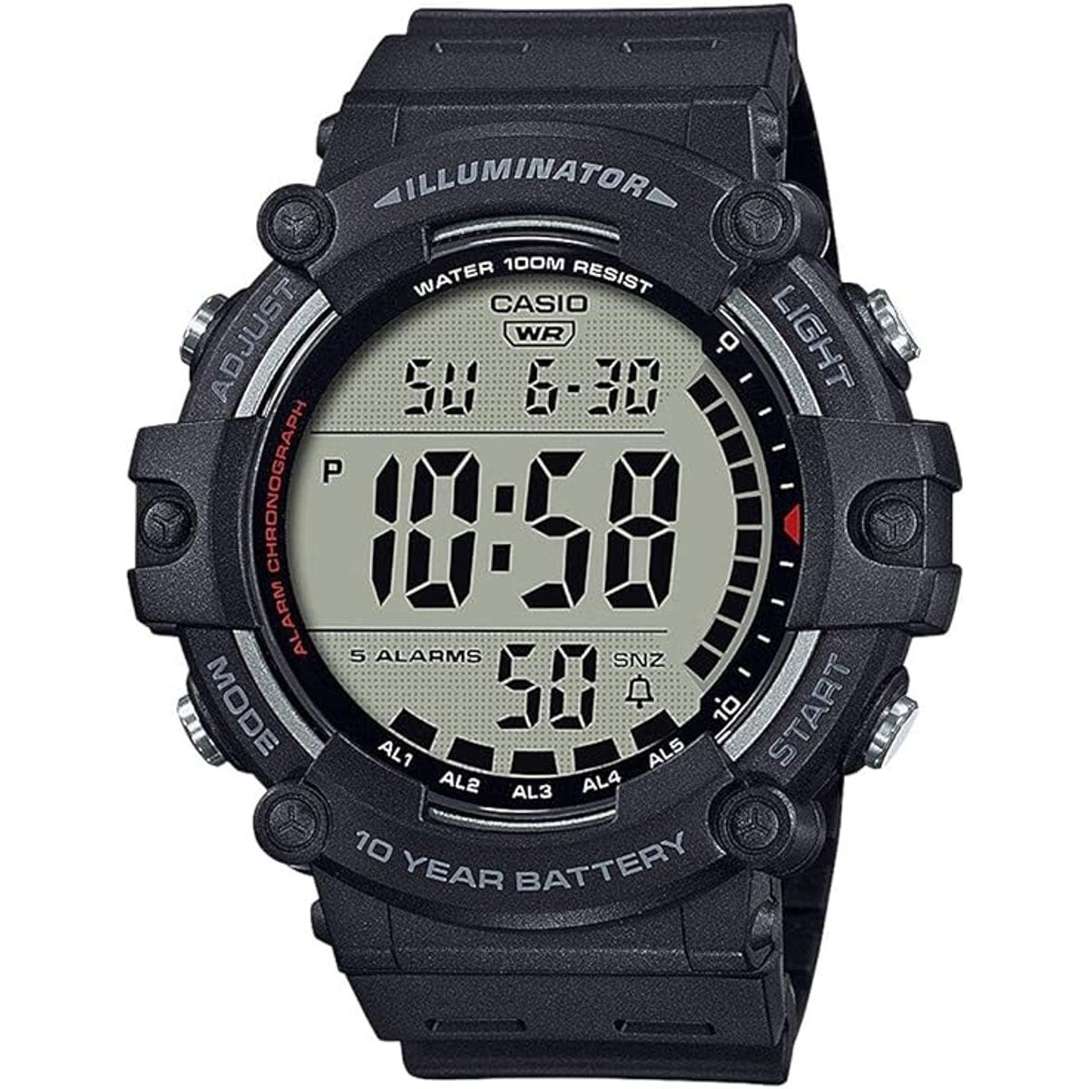 CASIO - RELOJ CASIO AE1500WH-1AV HOMBRE DEPORTIVO ILUMINATOR