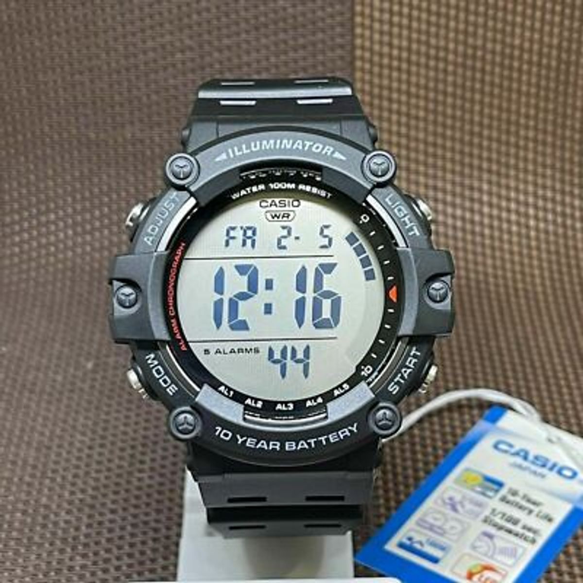 CASIO - RELOJ CASIO AE1500WH-1AV HOMBRE DEPORTIVO ILUMINATOR