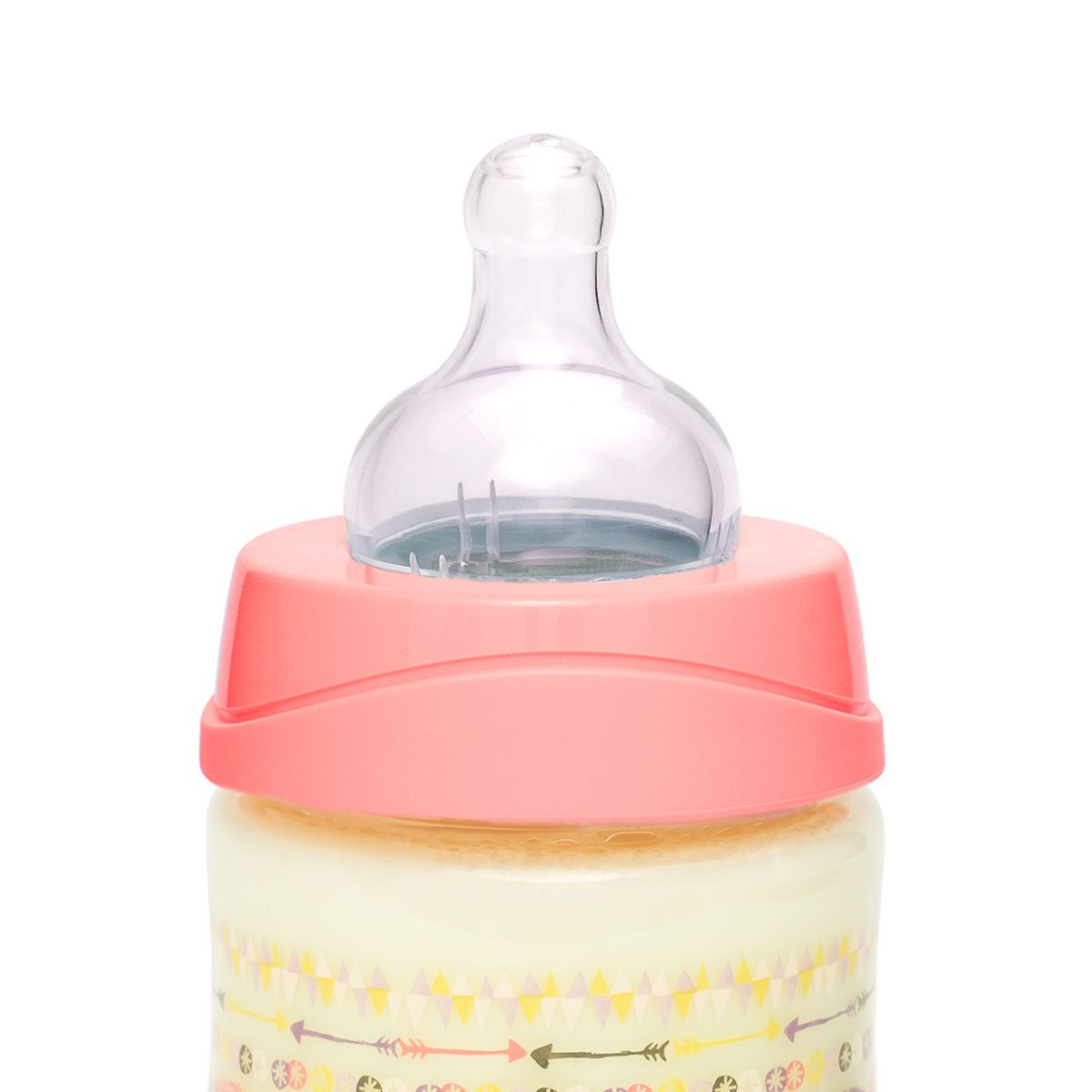 SUAVINEX - MAMADERA 150ML TETINA REDONDA SILICONA INDIO ROSADO +0M