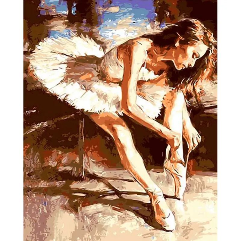 GENERICO - Pintura Por Números Bailarina Ballet M3 50X40