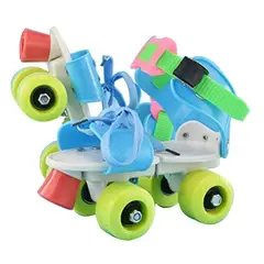 GENERICO - Patines 4 Ruedas Multicolor Para Niños Ajustable Artísticos