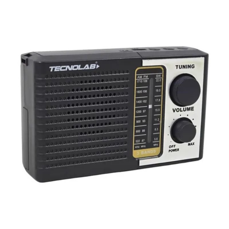 TECNOLAB - RADIO PORTATIL TECNOLAB TL639 NEGRO  5W