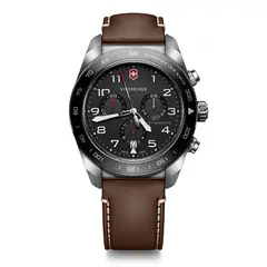 VICTORINOX - Reloj Swiss Army Chrono Correa de Cuero Café