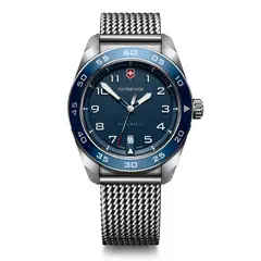 VICTORINOX - Reloj Swiss Army Automático Azul Correa de Acero