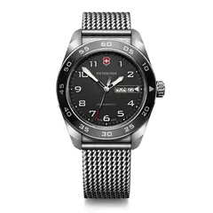 VICTORINOX - Reloj Swiss Army Negro Correa de Acero