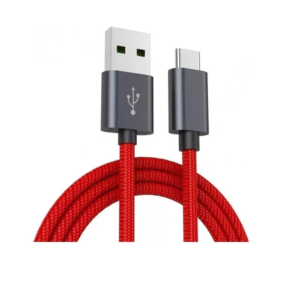 XIAOMI - Cable Tpe Carga Rapida Xiaomi Mi Braided Usb Type-c rojo