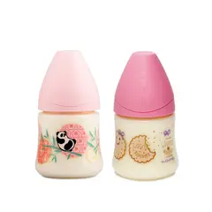 SUAVINEX - PACK MAMADERA 150ML ANAT LATEX PANDA + GALLETA ROSA