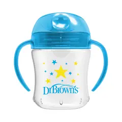 DR BROWNS - Vaso Antiderrame Boquilla Blanda Dr Brown´s 180ml 6+m Azul