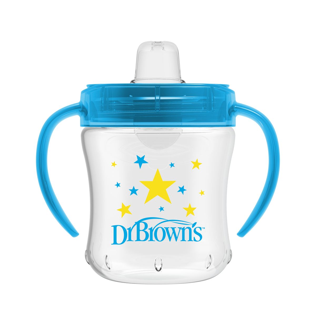 DR BROWNS - Vaso Antiderrame Boquilla Blanda Dr Brown´s 180ml 6+m Azul