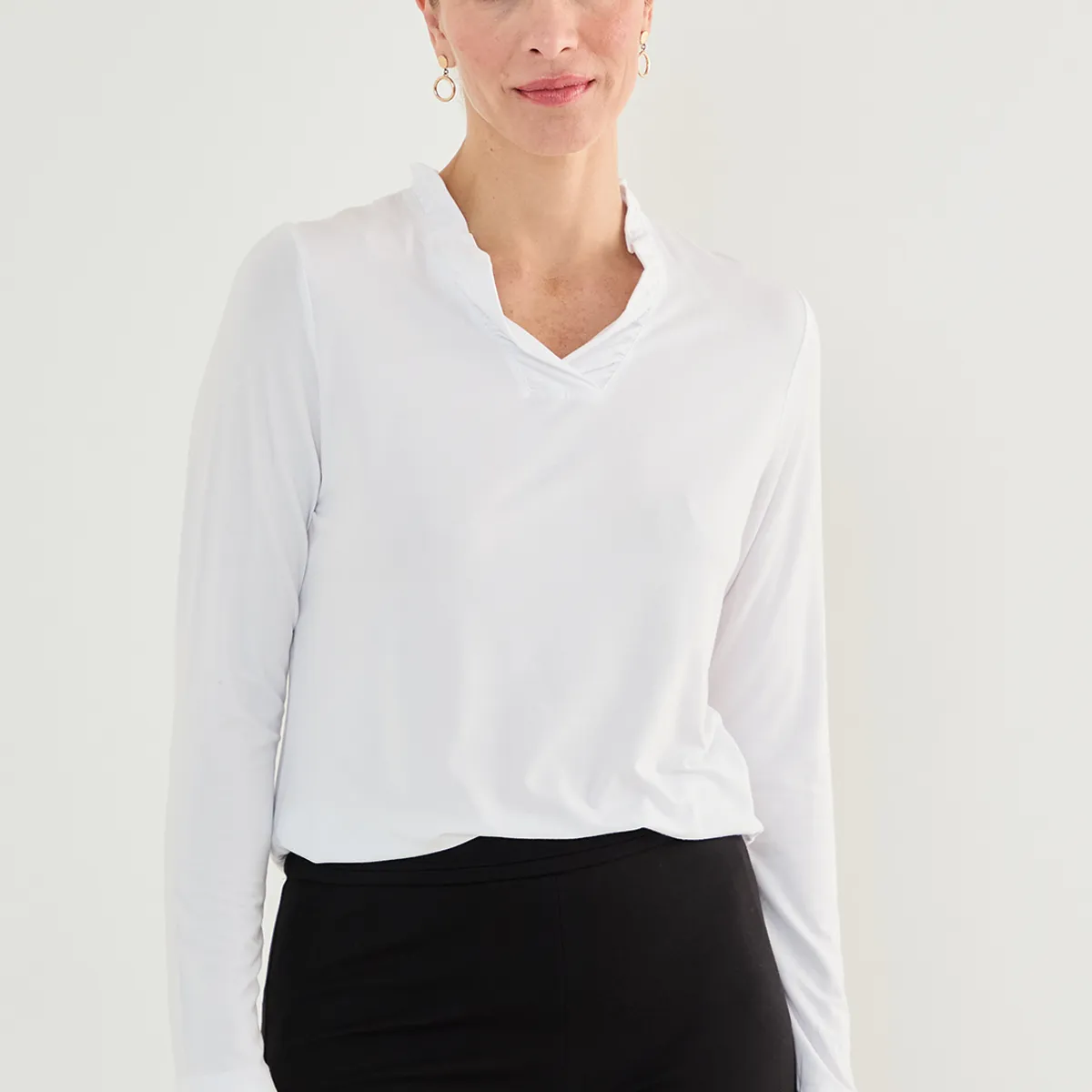MA GRIFFE - Polera Crudo Mujer Magriffe