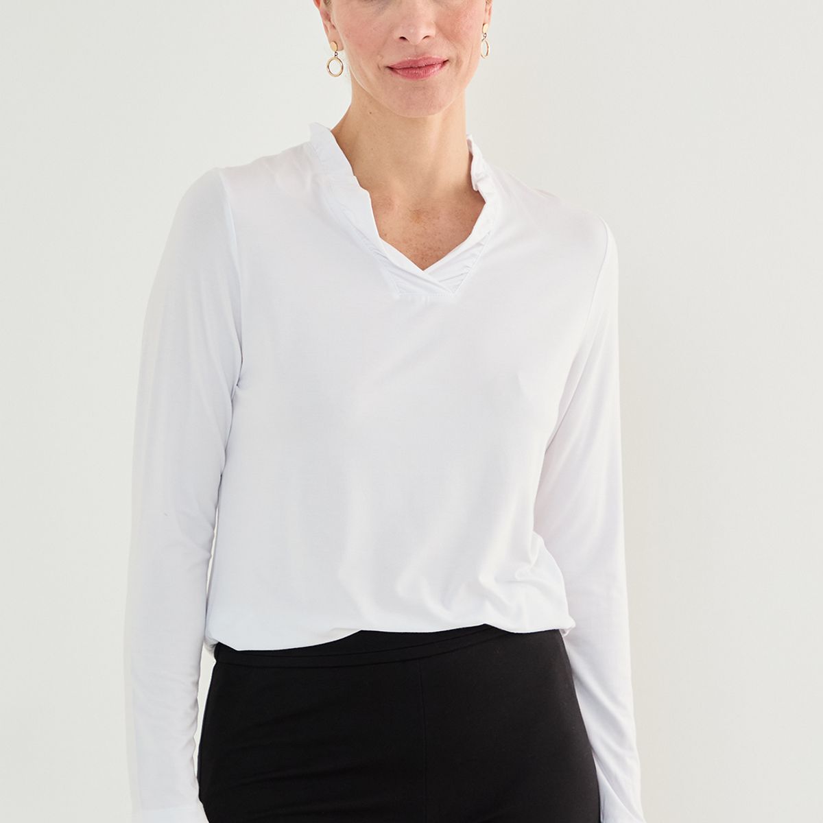 MA GRIFFE - Polera Crudo Mujer Magriffe