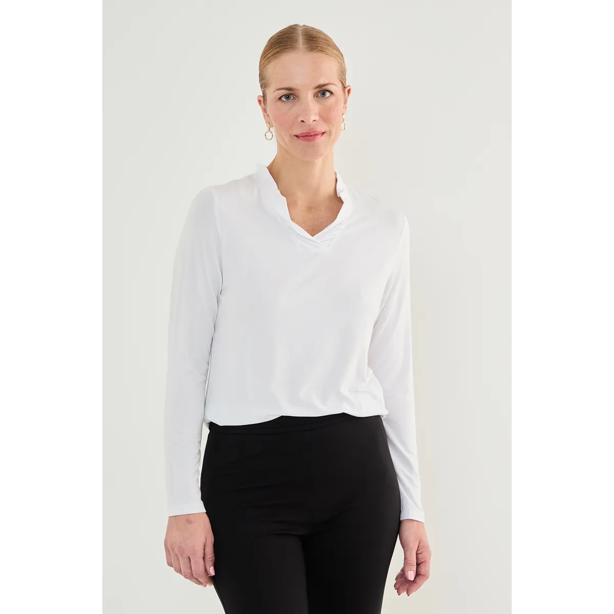 MA GRIFFE - Polera Crudo Mujer Magriffe