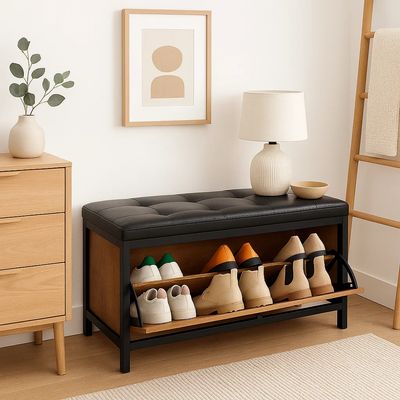 Imagen 2 del producto Banco Zapatero Industrial con Asiento Acolchado