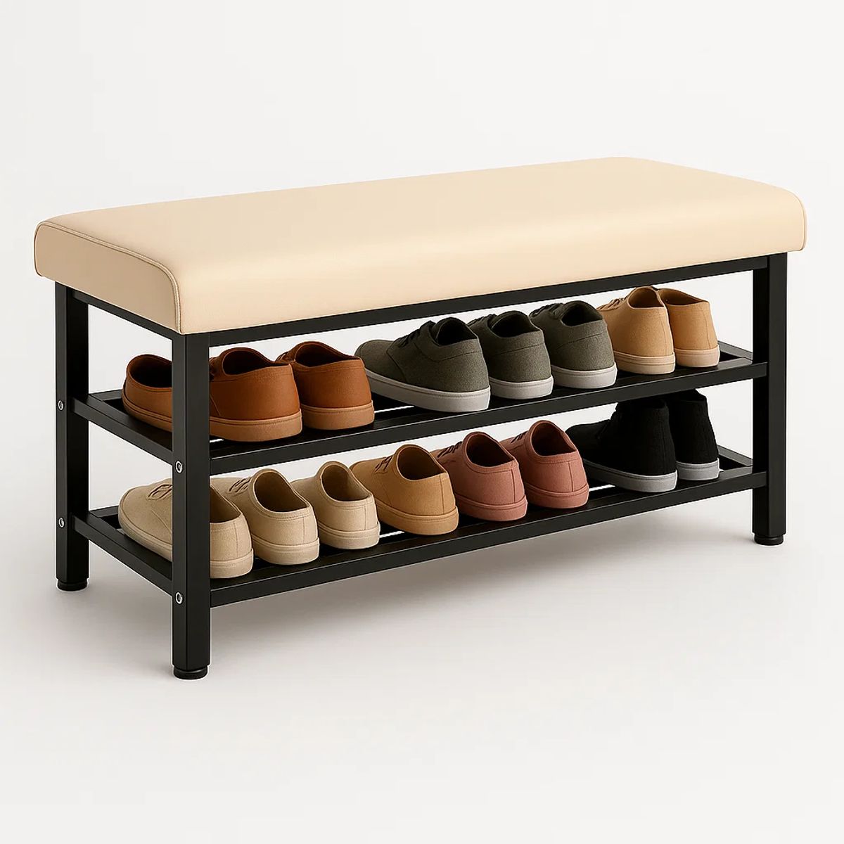 KLIK - Zapatero con Asiento Confort - Blanco