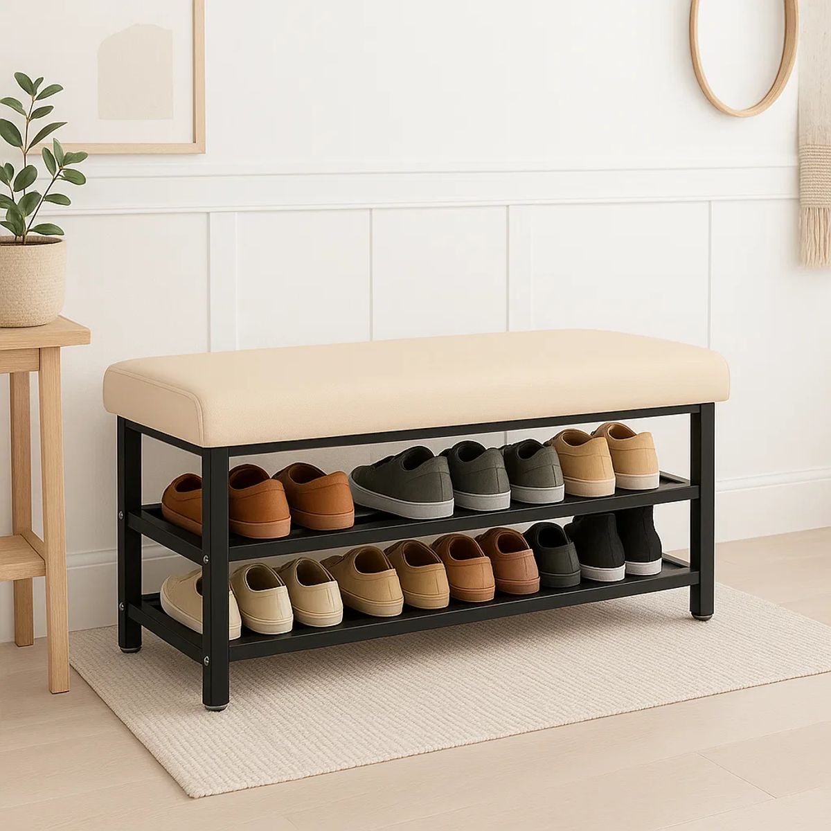 KLIK - Zapatero con Asiento Confort - Blanco