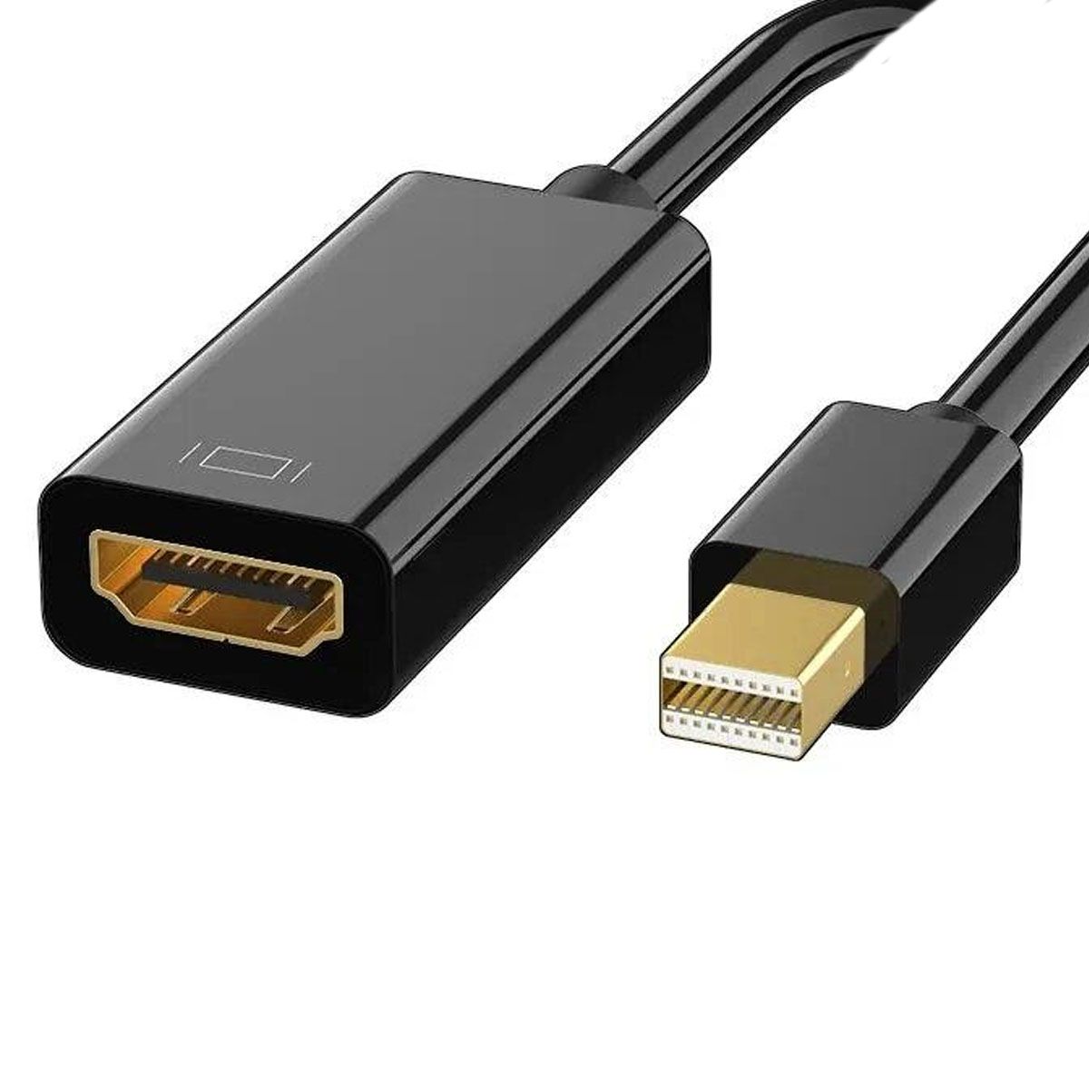 GENERICO - CABLE MINI DISPLAY PORT A HDMI HEMBRA, 4K 1,8 METROS