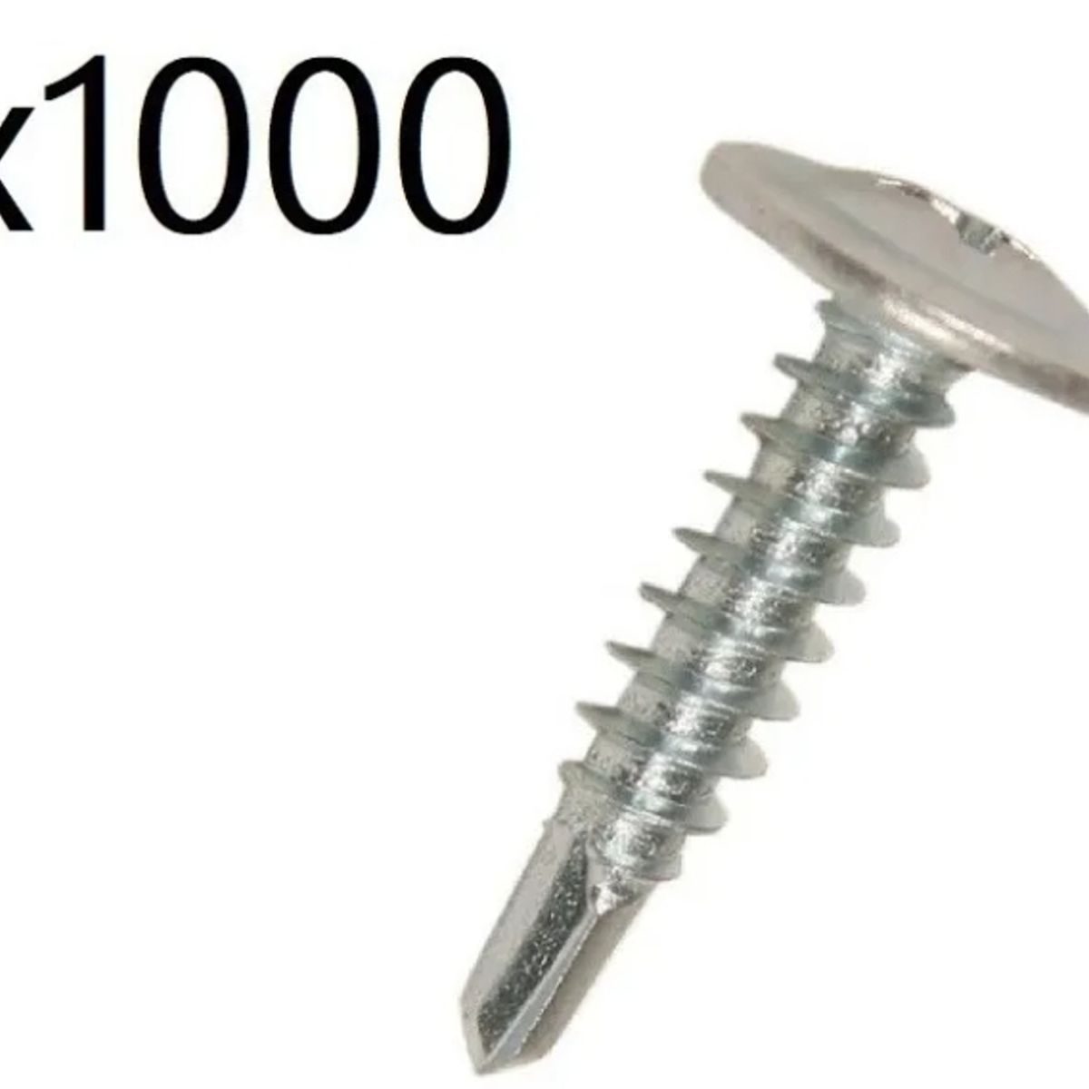 GENERICO - Tornillo Cabeza De  Lenteja 8X3/4 Punta Broca 1000 Unid