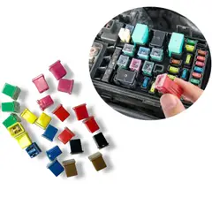 GENERICO - Kit De 24 Fusibles Chicos Autos 30/40/50/60/70/80/100 Amp