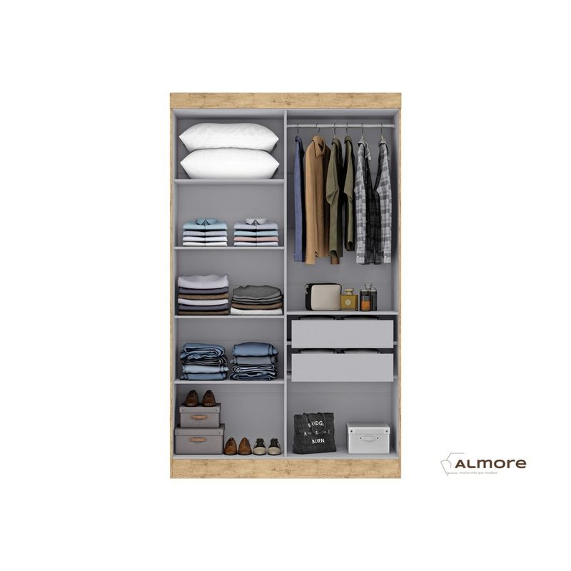 ALMORE - Closet Atlanta 4 Ptas Negro