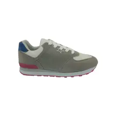HERIEL - Zapatilla Gris Gamuza Mujer