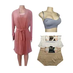 MEDIA LUNA - Pack maternal bata camisola sostén calzones