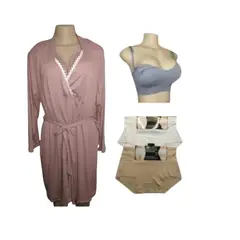 MEDIA LUNA - Pack maternal bata camisola sostén calzones