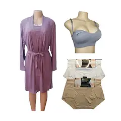 MEDIA LUNA - Pack maternal bata camisola sostén calzones