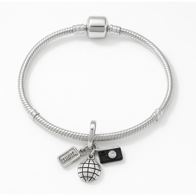GENERICO - Pulsera con Charm de Viaje camara